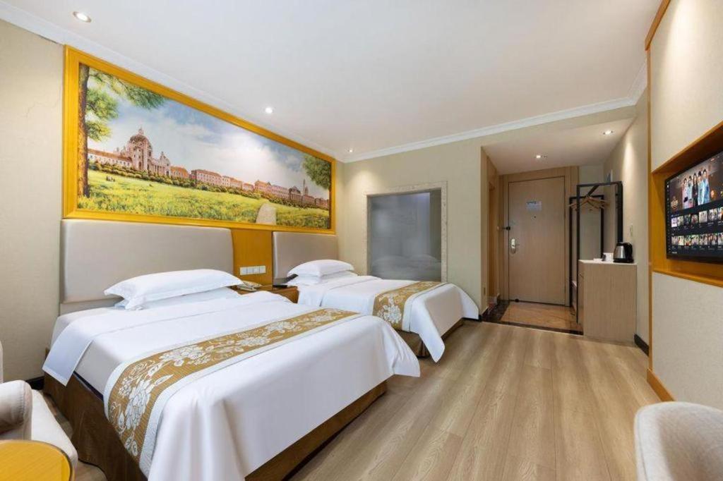 Greentree Inn Guangzhou Panyu Chimelong Happy World Business Hotel Exterior foto